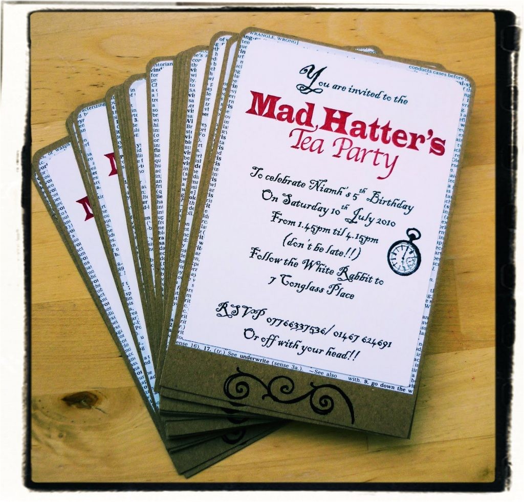 Mad Hatter Bridal Shower Invitation Wording Free Mad Hatter Tea Party Invitation Template