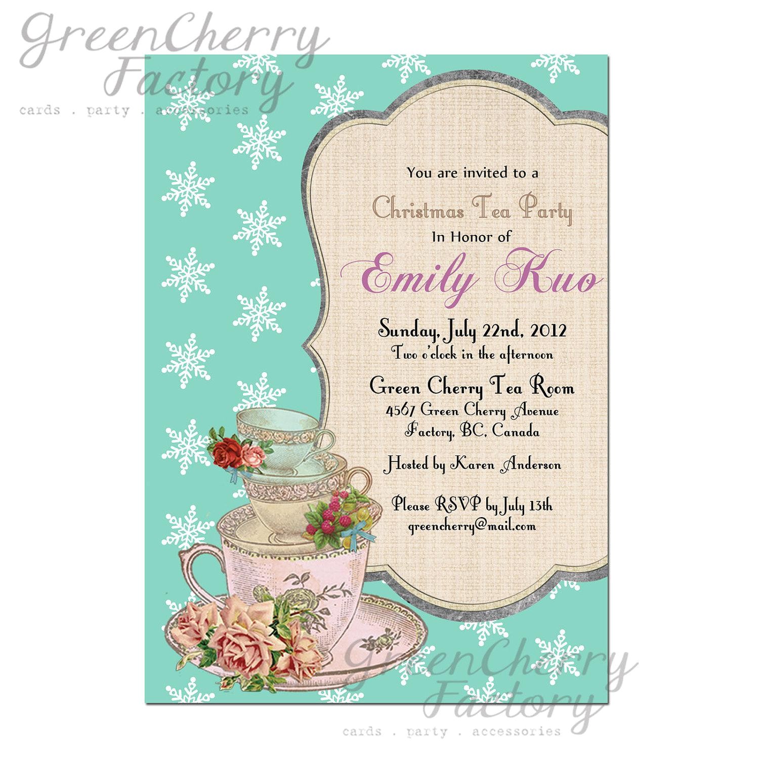 Mad Hatter Tea Party Bridal Shower Invitations Bridal Shower Tea Party Invitations