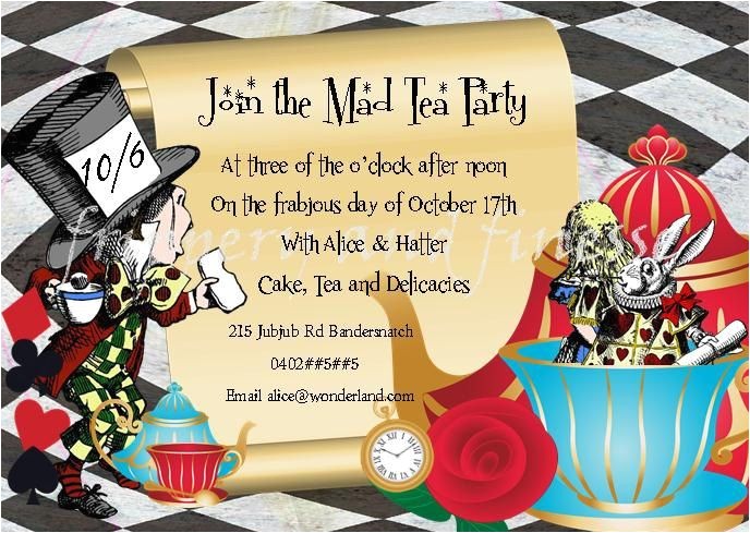 Mad Hatter Tea Party Invitation Wording Mad Hatter Tea Party Quotes Quotesgram