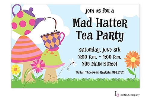 Mad Hatter Tea Party Invitation Wording Party Invitation Clipart 54