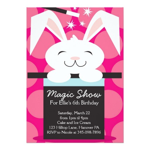 Magic Birthday Party Invitation Template Magic Show Birthday Party Invitations Zazzle Magic Birthday Party Invitation Template Magic Show Birthday Party Invitations Zazzle