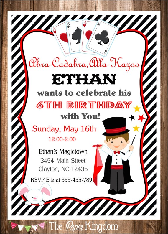 Magic Birthday Party Invitation Template Magician Party Invitation Magic Birthday Invitation Magic Birthday Party Invitation Template Magician Party Invitation Magic Birthday Invitation