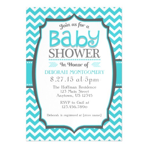 Magnet Baby Shower Invitations Turquoise Teal Chevron Magnetic Baby Shower Invite Magnet Baby Shower Invitations Turquoise Teal Chevron Magnetic Baby Shower Invite