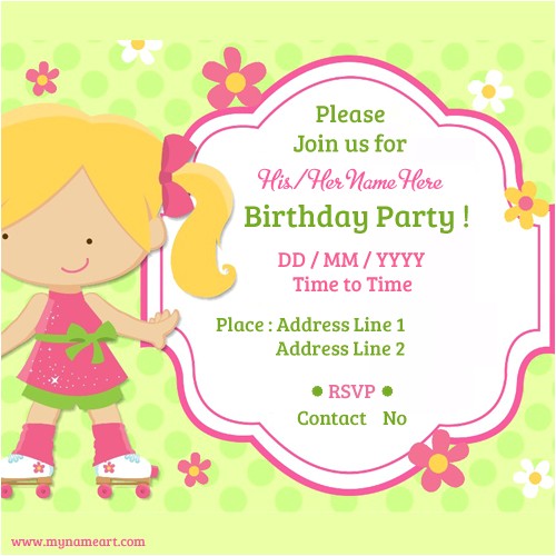 Make An Invitation Card for Your Birthday Party Creatively Birthday Party Invitation Card Cimvitation
