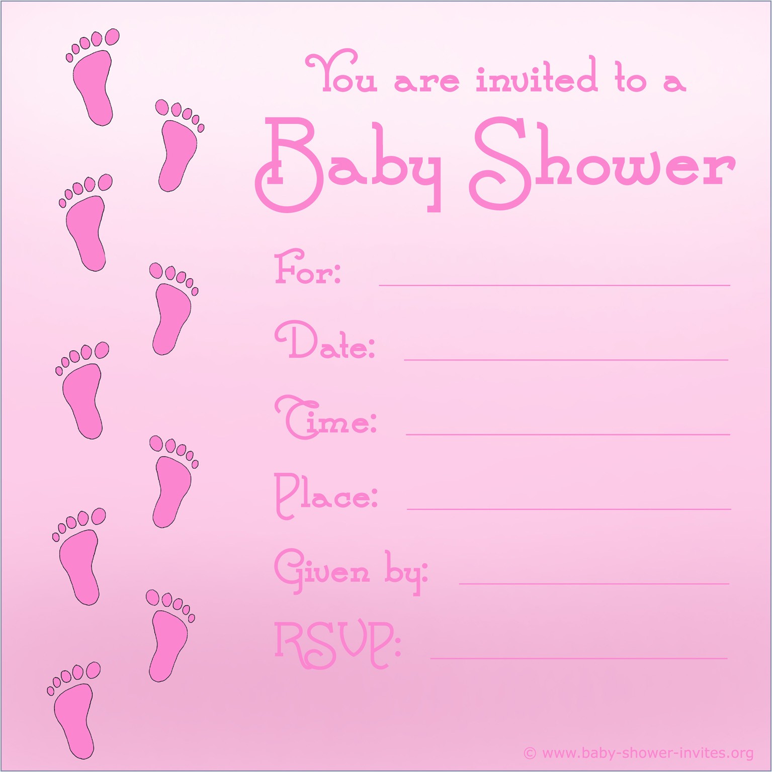 Make Free Baby Shower Invitations Free Printable Baby Shower Invitations for Girls