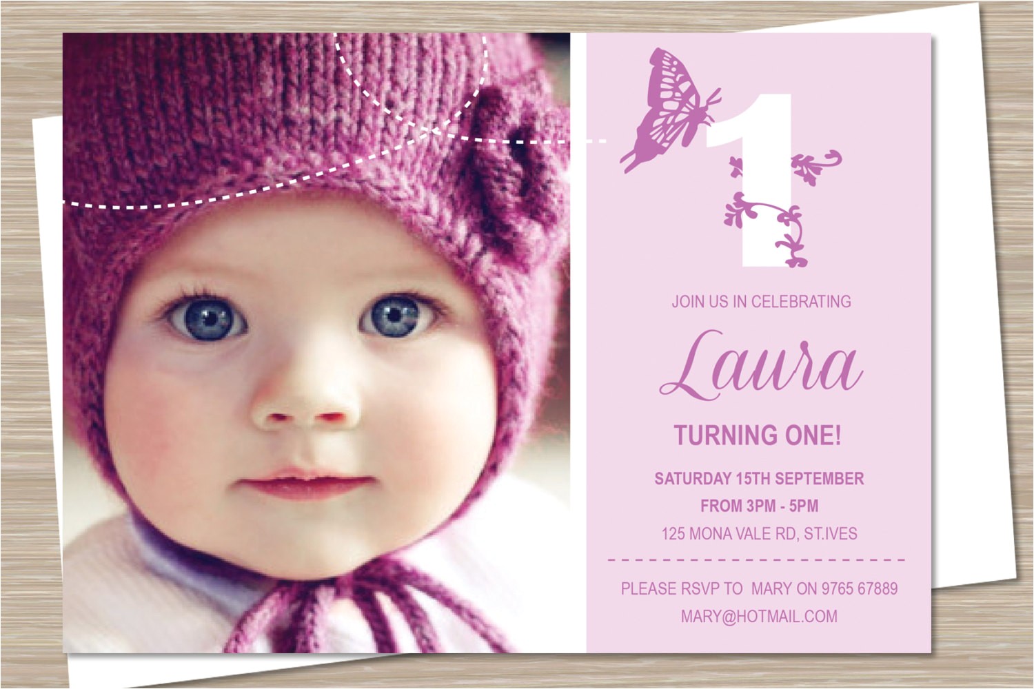 Make Your Own 1st Birthday Invitations First Birthday Party Invitations