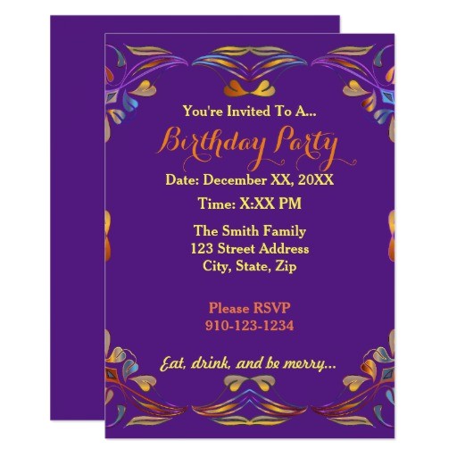 Make Your Own One Direction Birthday Invitations Create Your Own Colorful Birthday Party Invitation Zazzle