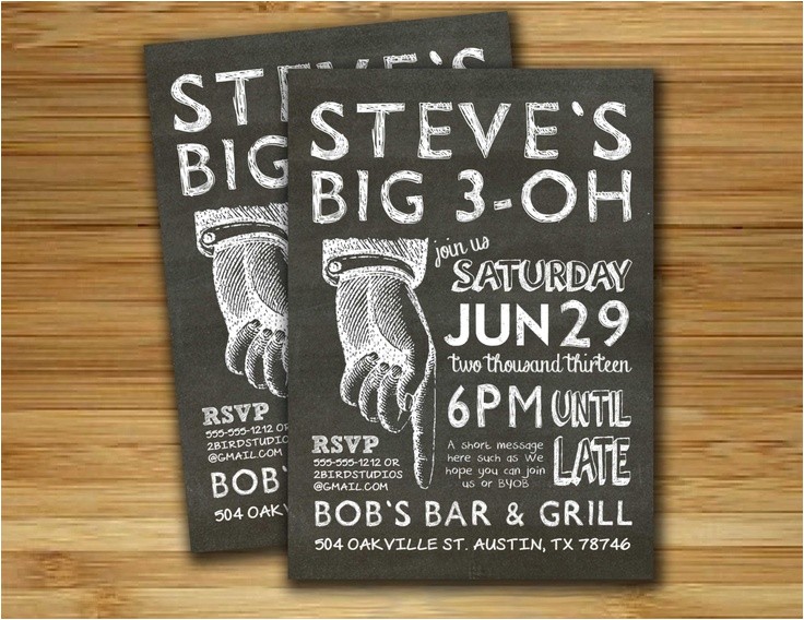 Male Birthday Invitation 17 Best Images About 30th Birthday Invite On Pinterest