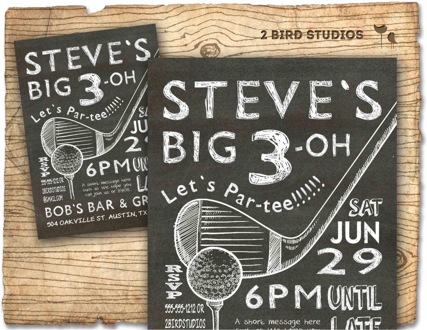 Male Birthday Invitation Golf Invitation 30th Birthday Invitation Male Birthday