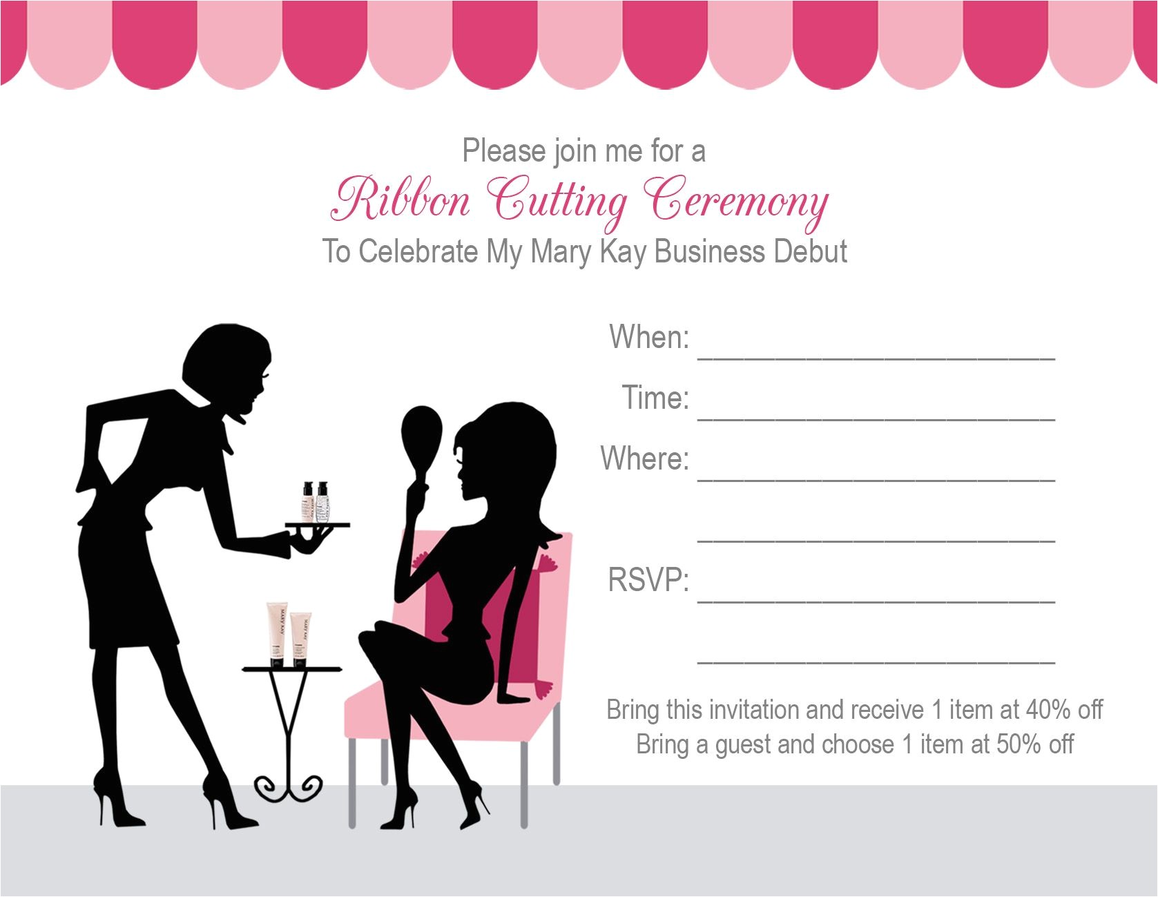 Mary Kay Cosmetics Party Invitations Mary Kay Party Invitations Mixed with Exquisite