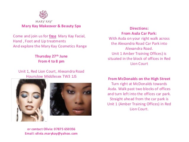 Mary Kay Facial Party Invitations Mary Kay Invitation