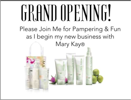 Mary Kay Launch Party Invitations Postcard Invitations for Mary Kay Business Launch