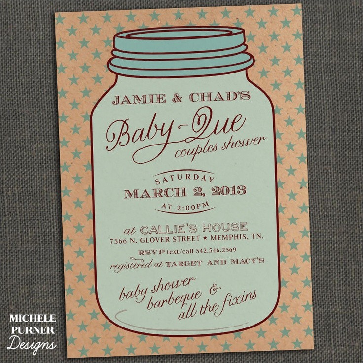 Mason Jar Baby Shower Invitation Template Mason Jar Baby Shower Invitations