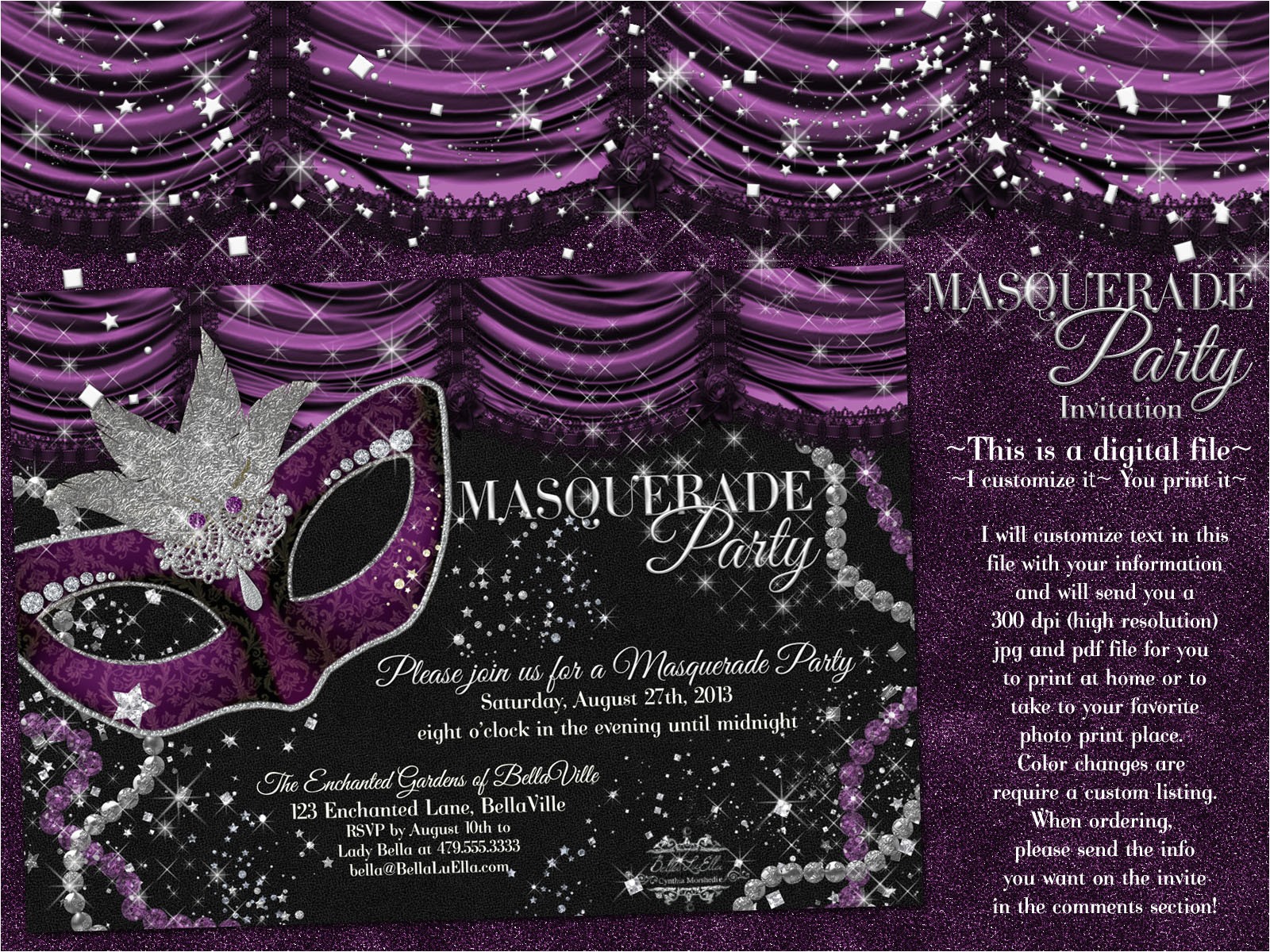 Masquerade Ball Party Invitations Wording Masquerade Party Invitations