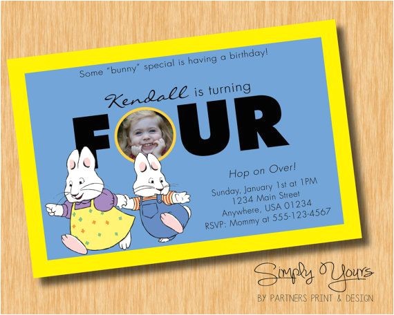 Max and Ruby Birthday Party Invitations 1000 Images About Max Ruby Party On Pinterest Worm