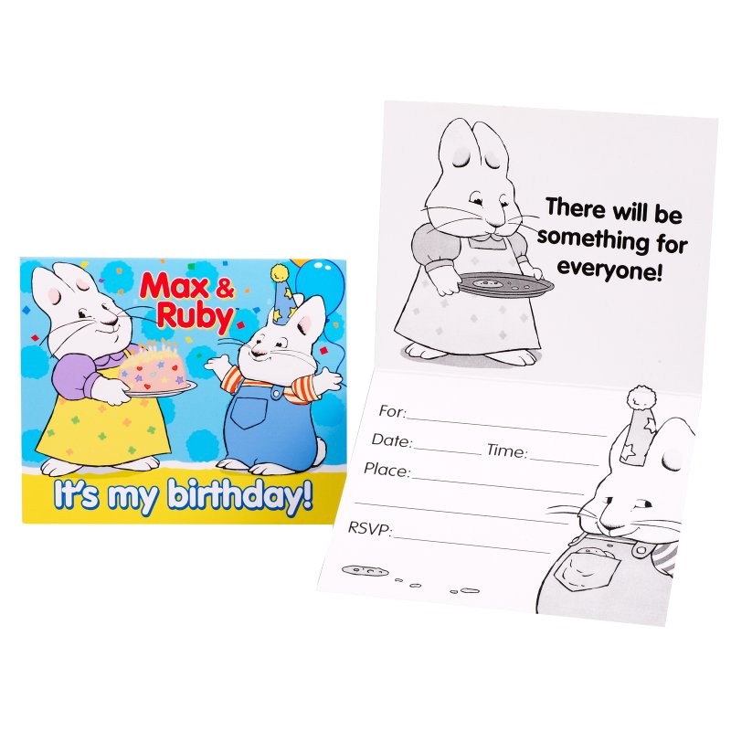 Max and Ruby Birthday Party Invitations Max Ruby Invitations