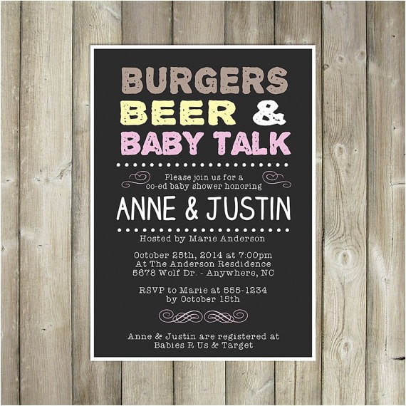 Meet the Baby Shower Invitations Co Ed Baby Shower Invitation Meet and Greet Meet the Baby