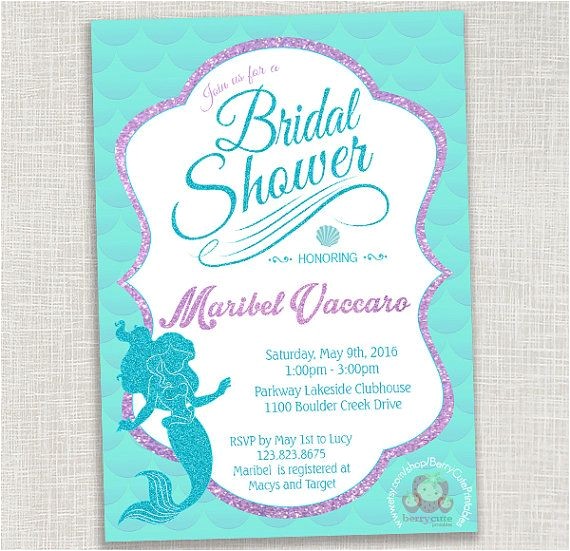 Mermaid Bridal Shower Invitations Best 25 Mermaid Bridal Showers Ideas On Pinterest