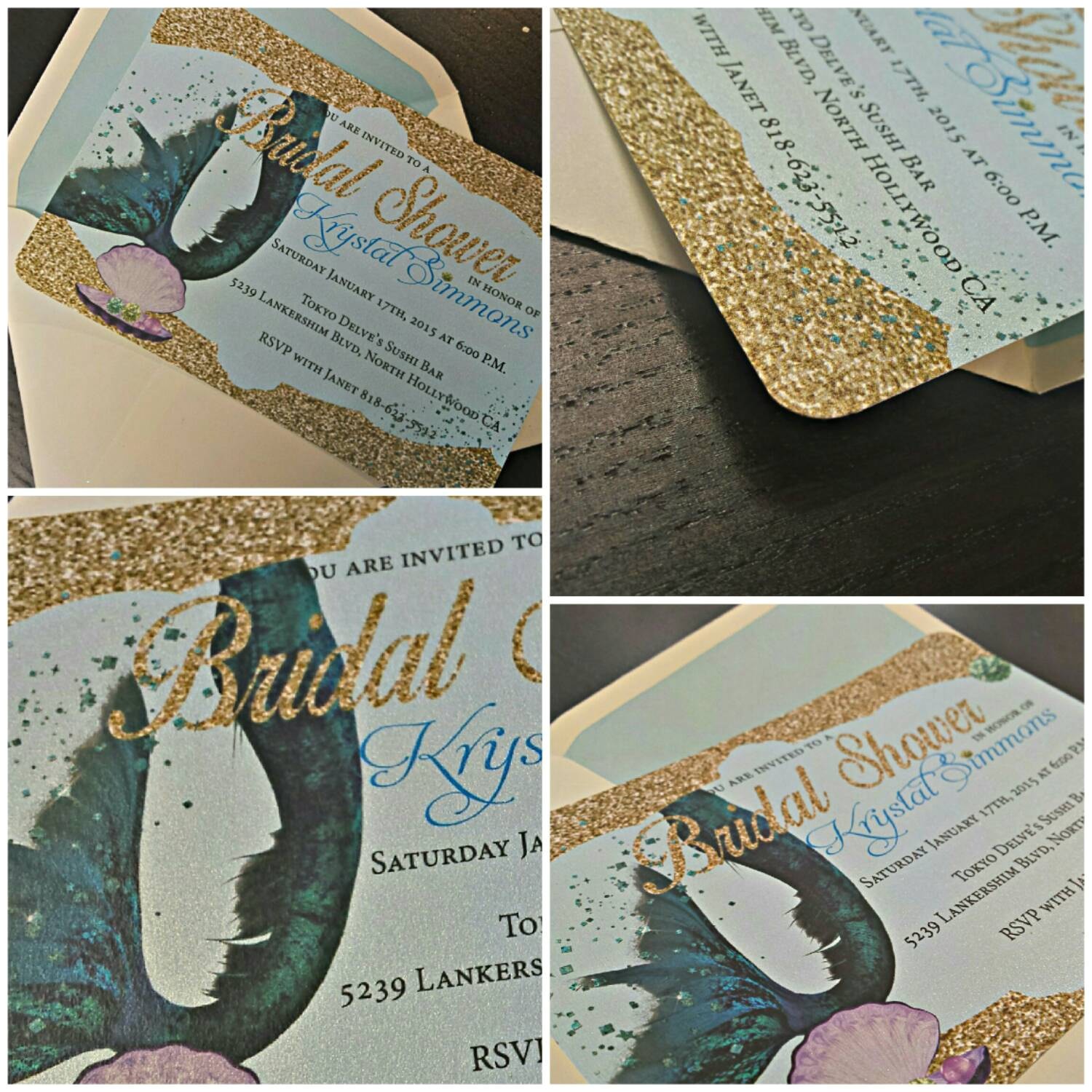 Mermaid Bridal Shower Invitations Mermaid Bridal Shower Invitation Mermaid Invitation