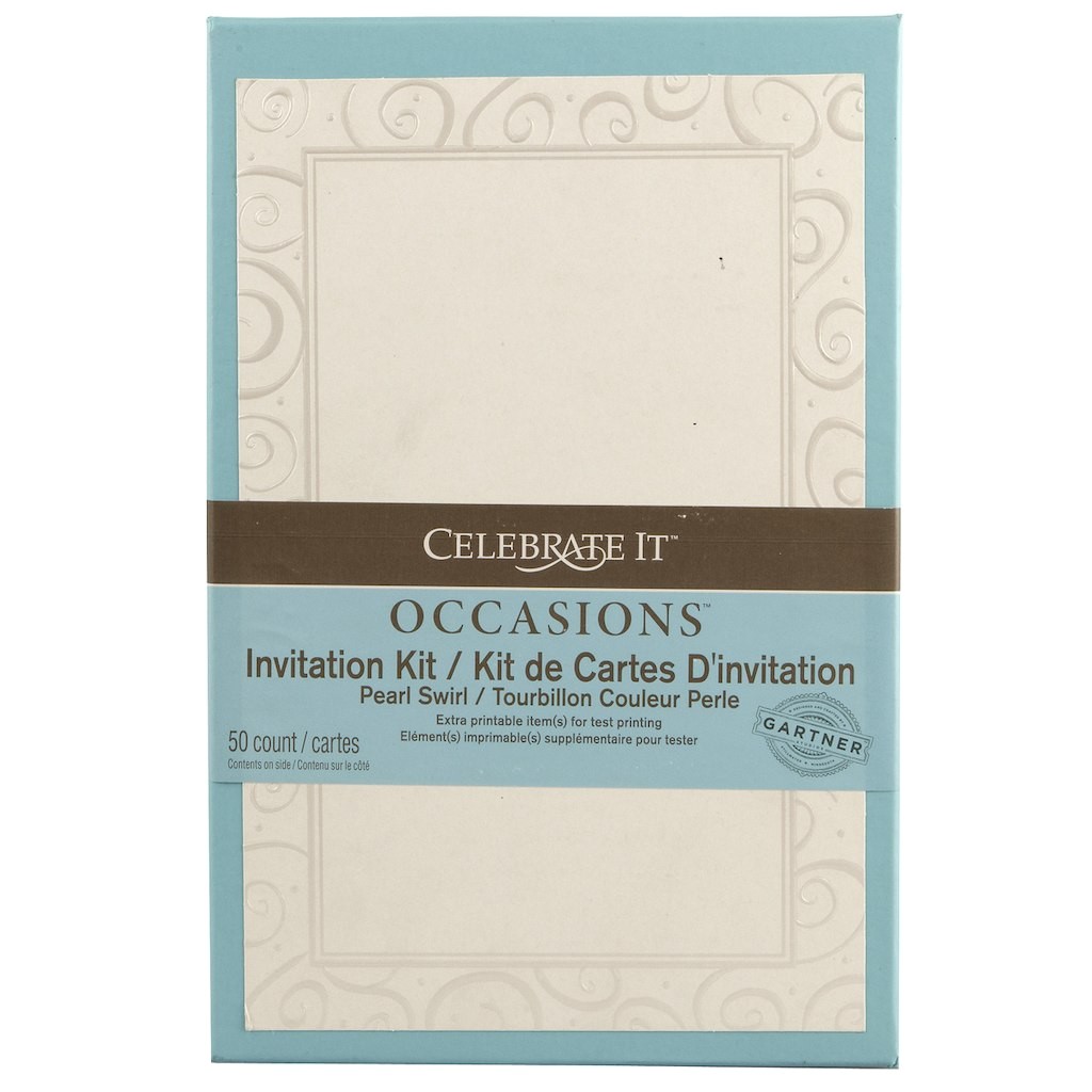 Michaels Bridal Shower Invitation Kits Celebrate It™ Occasions™ Invitation Kit Pearl Swirl Heart