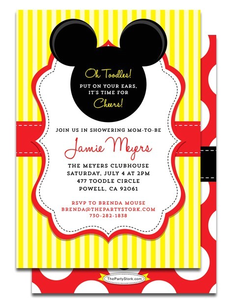 Mickey Mouse Baby Shower Invitations Party City Party City Mickey Mouse Baby Shower Invites Party