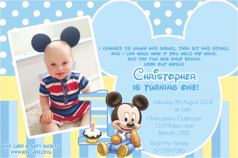 Mickey Mouse Baptism Invitations Mickey Mouse Christening Invitation – orderecigsjuicefo