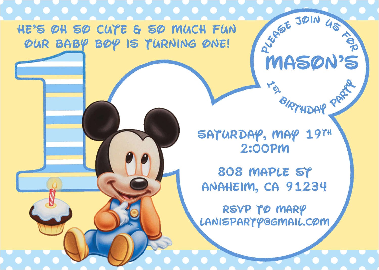 Mickey Mouse Birthday Invitation Template Mickey Mouse Birthday Invitation Template Best Template