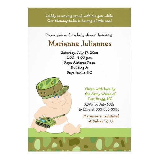 Military Baby Shower Invitations 3 000 Army Invitations Army Announcements & Invites