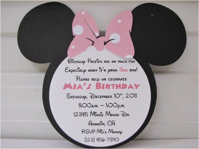 Minnie Mouse 2nd Birthday Invitation Wording Pin 2nd Birthday Invitation Wording Minnie Mouse Image