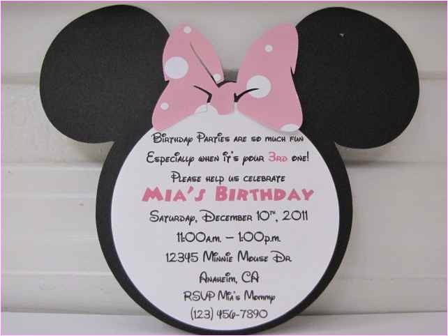 Minnie Mouse 3rd Birthday Invitations Minnie Mouse 3rd Birthday Invitation Wording Minnie Mouse 3rd Birthday Invitations Minnie Mouse 3rd Birthday Invitation Wording