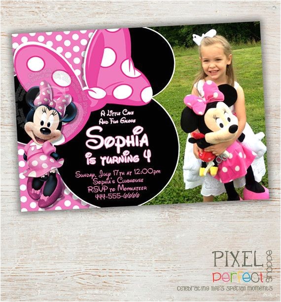 Minnie Mouse 3rd Birthday Invitations Minnie Mouse Birthday Invitation Pink Minnie Mouse Polka Minnie Mouse 3rd Birthday Invitations Minnie Mouse Birthday Invitation Pink Minnie Mouse Polka