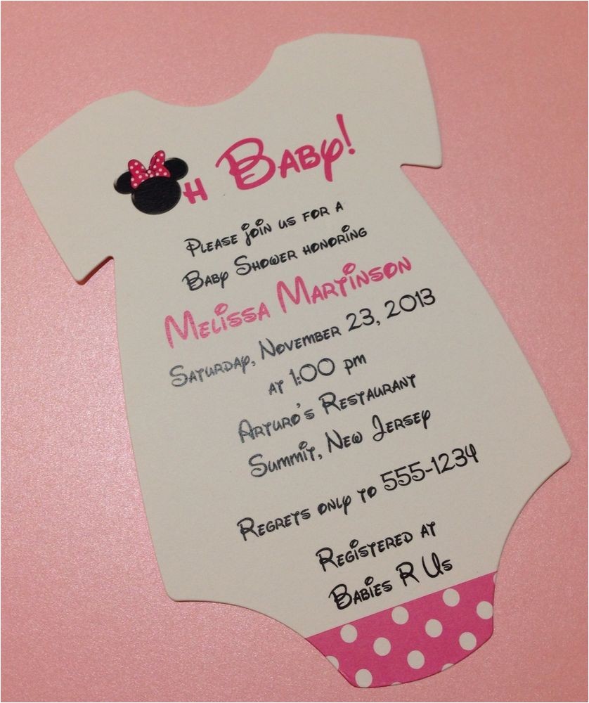 Minnie Mouse Baby Shower Invitations Party City Minnie Mouse Baby Shower Invitations Party City