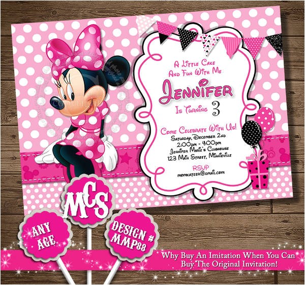 Minnie Mouse Party Invitations Diy 11 Minnie Mouse Birthday Invitations Psd Vector Eps