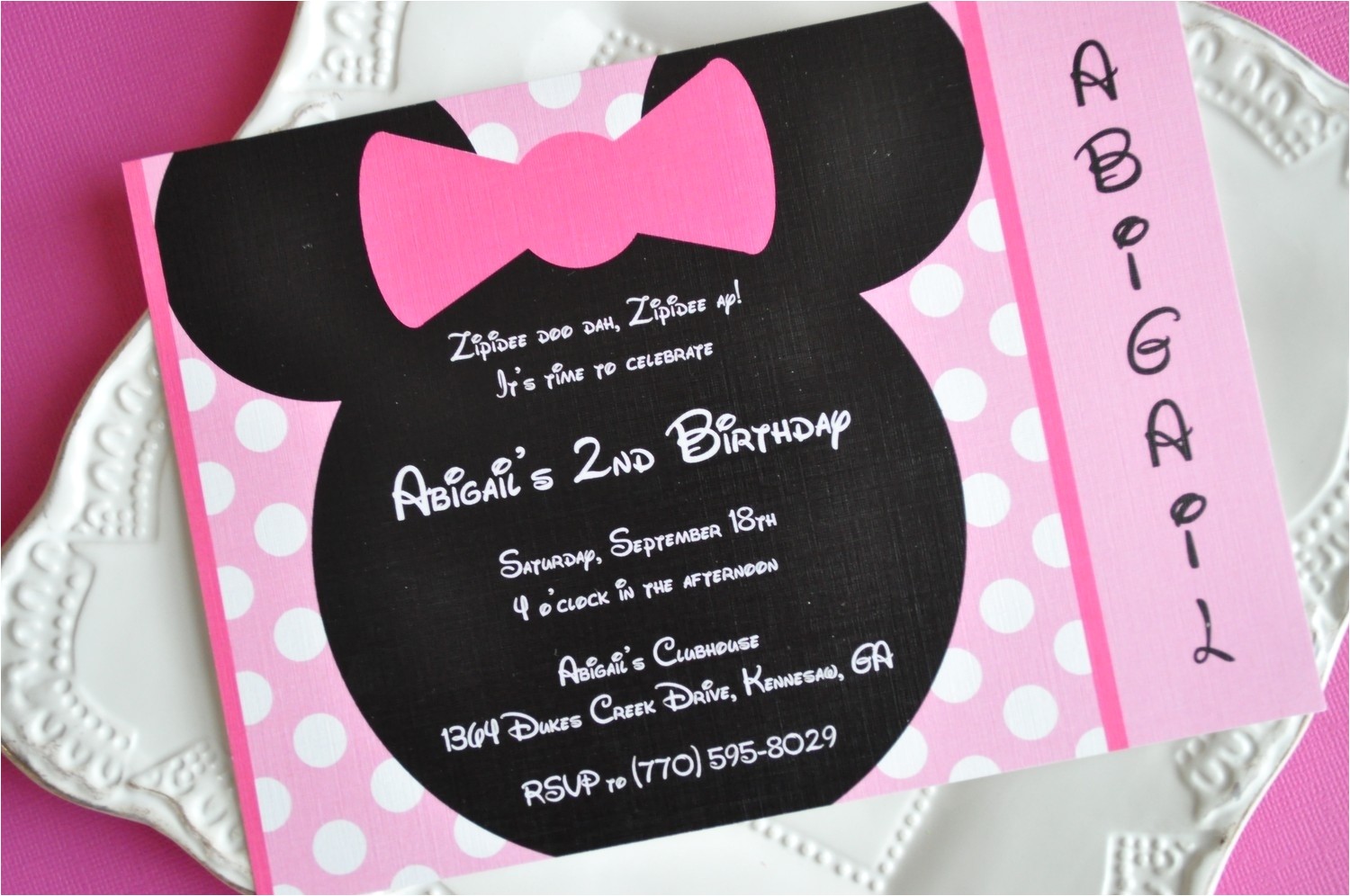 Minnie Mouse Party Invitations Diy Homemade Minnie Mouse Invitations Template Resume Builder