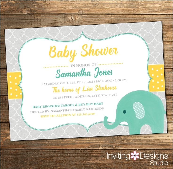 Mint Green and Yellow Baby Shower Invitations 279 Best Baby Shower Invitations Images On Pinterest
