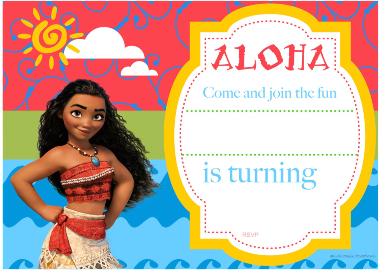 Moana Birthday Invitation Template Free Printable Moana Birthday Invitation and Party Ideas