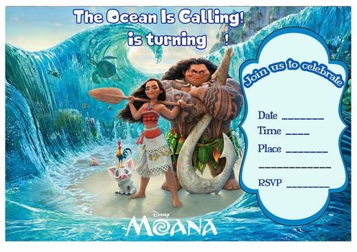 Moana Birthday Party Invitation Template 17 Best Images About Birthday Party Invitations Free