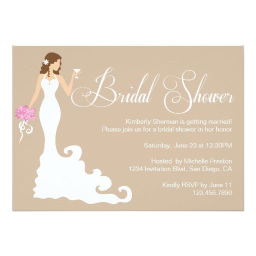 Modern Bridal Shower Invitation Wording Chic Brown Modern Bride Posh Bridal Shower Invite