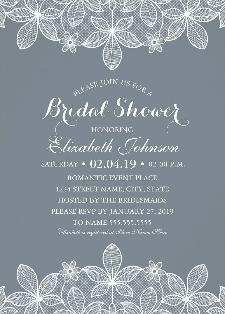 Modern Luxury Birthday Invitations Lace Bridal Shower Invitations Modern Luxury Cards