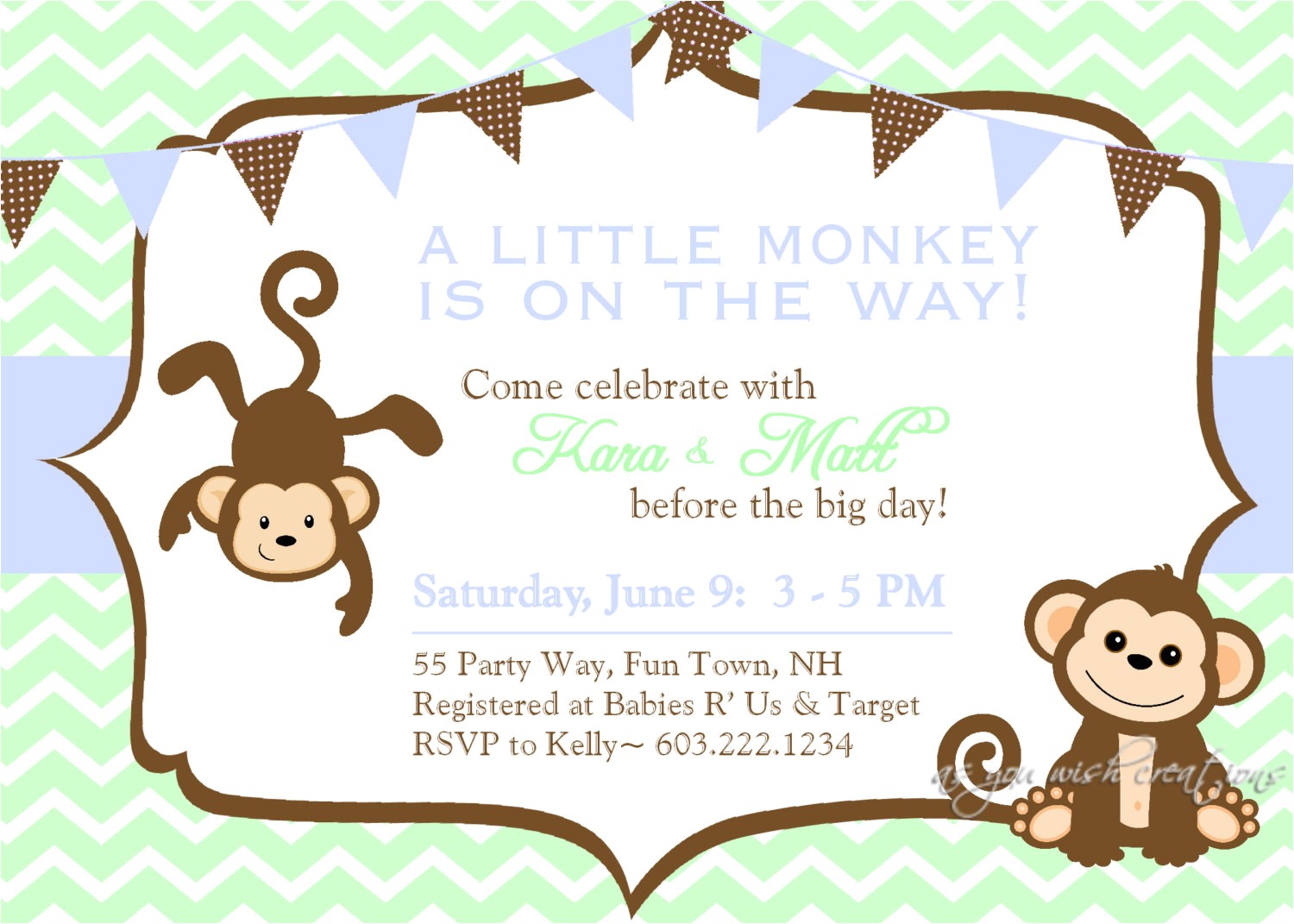 Monkey themed Baby Shower Invitations Printable Baby Shower Invitations Free Printable Baby Shower Monkey