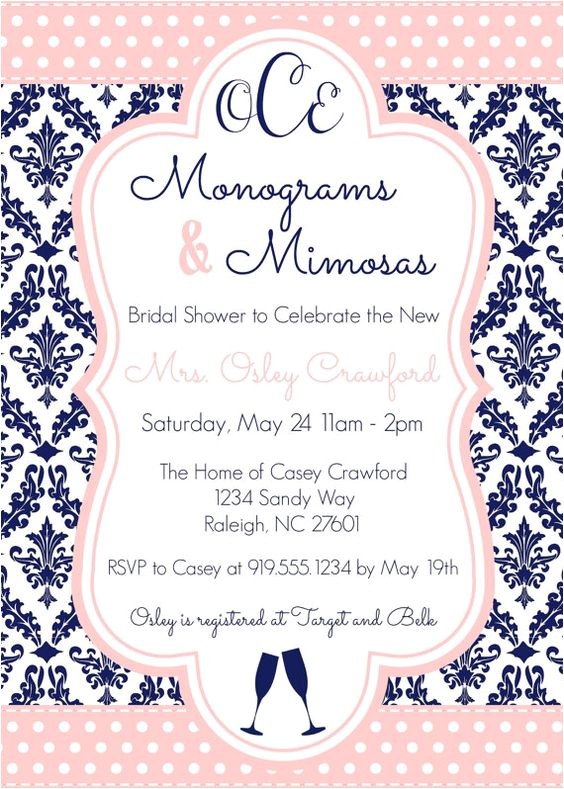 Monogram and Mimosa Bridal Shower Invitations Monograms Bridal Shower and Showers On Pinterest Monogram and Mimosa Bridal Shower Invitations Monograms Bridal Shower and Showers On Pinterest