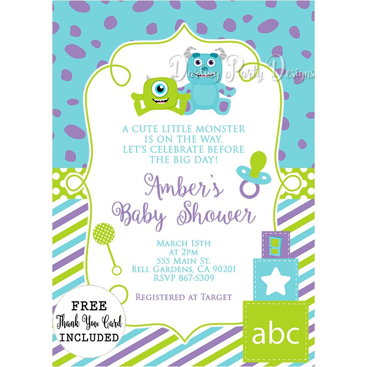 Monsters Inc Baby Shower Invites Monsters Inc Baby Shower Invitations Monsters Inc Baby Shower Invites Monsters Inc Baby Shower Invitations