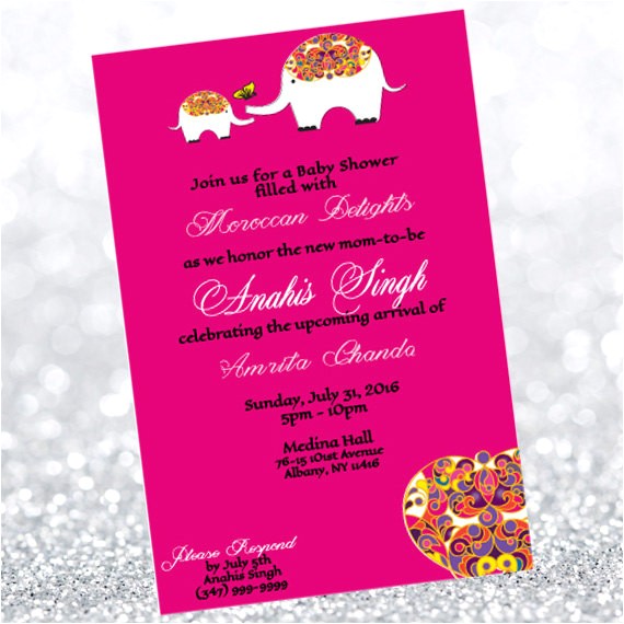 Moroccan Style Baby Shower Invitations Moroccan Baby Shower Invitation