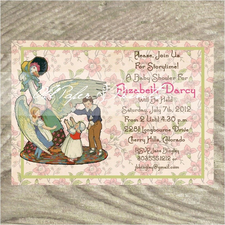 Mother Goose Baby Shower Invitations 39 Best Images About Mother Goose Baby Shower On Pinterest