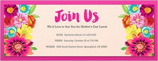 Mother S Day Tea Party Invitation Wording Mother S Day Free Online Invitations Evite