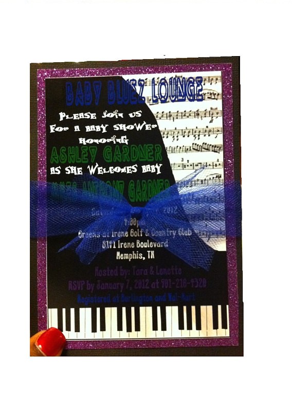 Music themed Baby Shower Invitations Items Similar to Music theme Baby Shower Invitation On Etsy