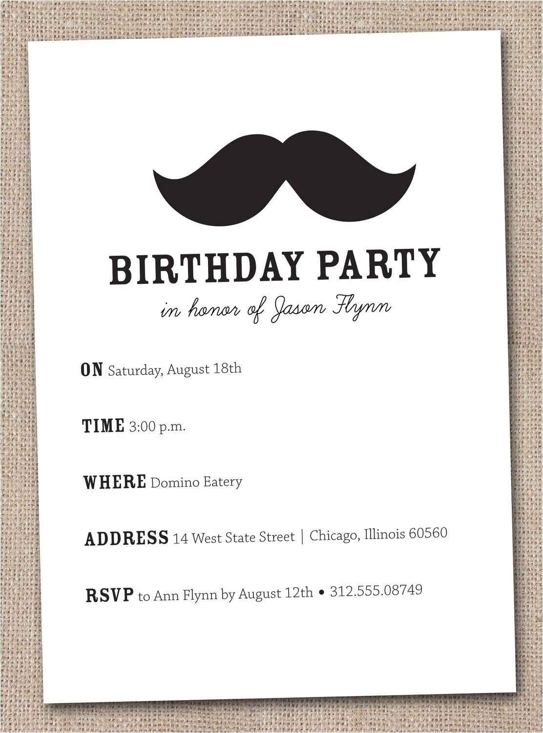 Mustache Birthday Invitations Printable 7 Best Of Mustache Party Invitations Printable Free