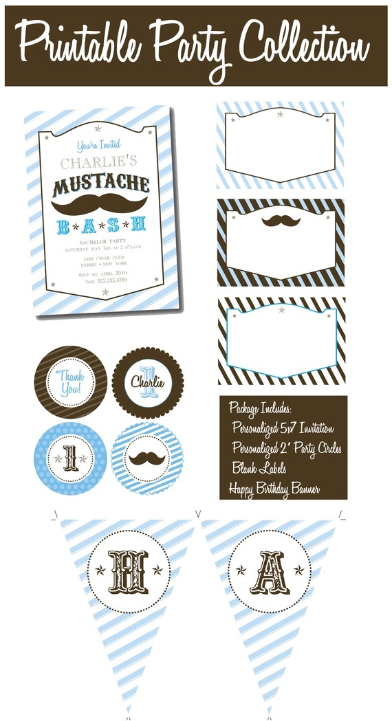 Mustache Birthday Party Printables Larae S Crafty Corner Diy Mustache Straw Party Favors