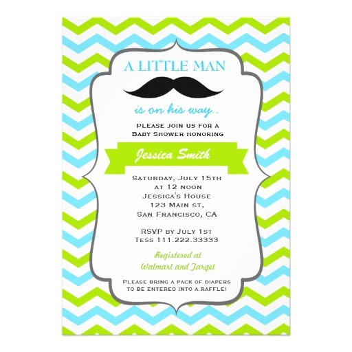 Mustache Invitations for Baby Shower Mustache Baby Shower Invitation