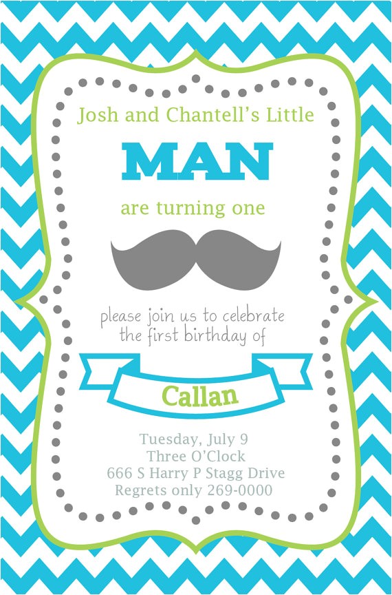 Mustache Invitations for First Birthday Items Similar to Mustache Bash First Birthday Invitation